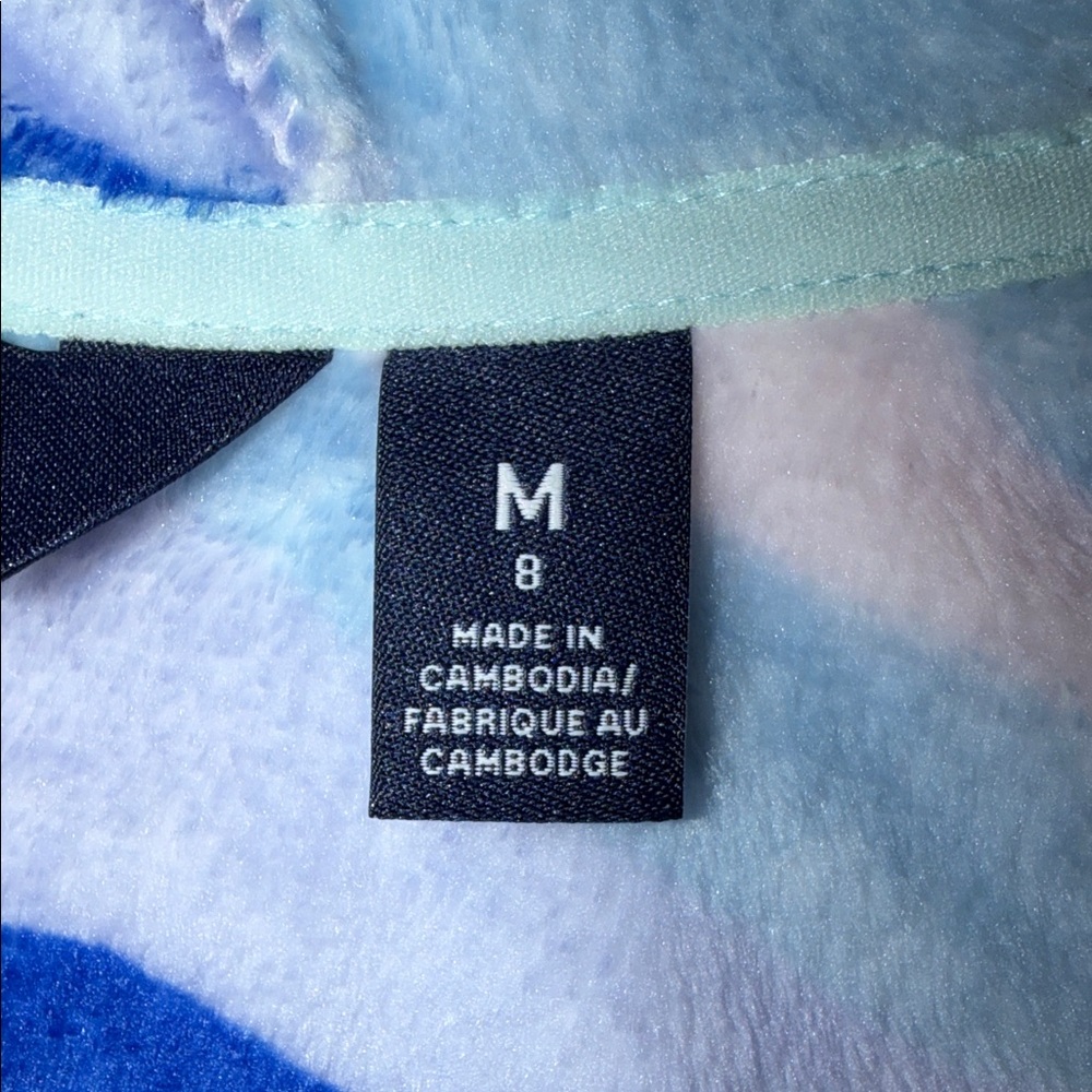 Lands' End Kids' Striped Hoodie - Blue, Pink, and White - Picture 10 of 10